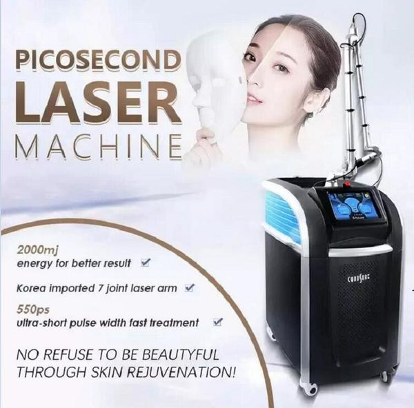 Powerful 450 Ps puls pico laser with FDA approved tattoo spots melasma freckle removal Honeycomb Lasers 755nm speckle hyperpigment treatment
