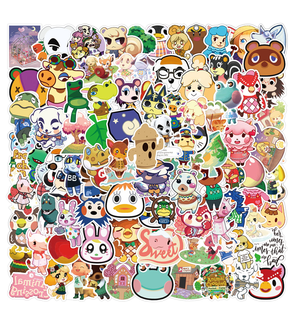 50PCS Lot Cartoon Animal Posters Car Sticker For Kids DIY Graffiti Aesthetics Water Bottle Pencil Case Refrigerator Skateboard Suitcase