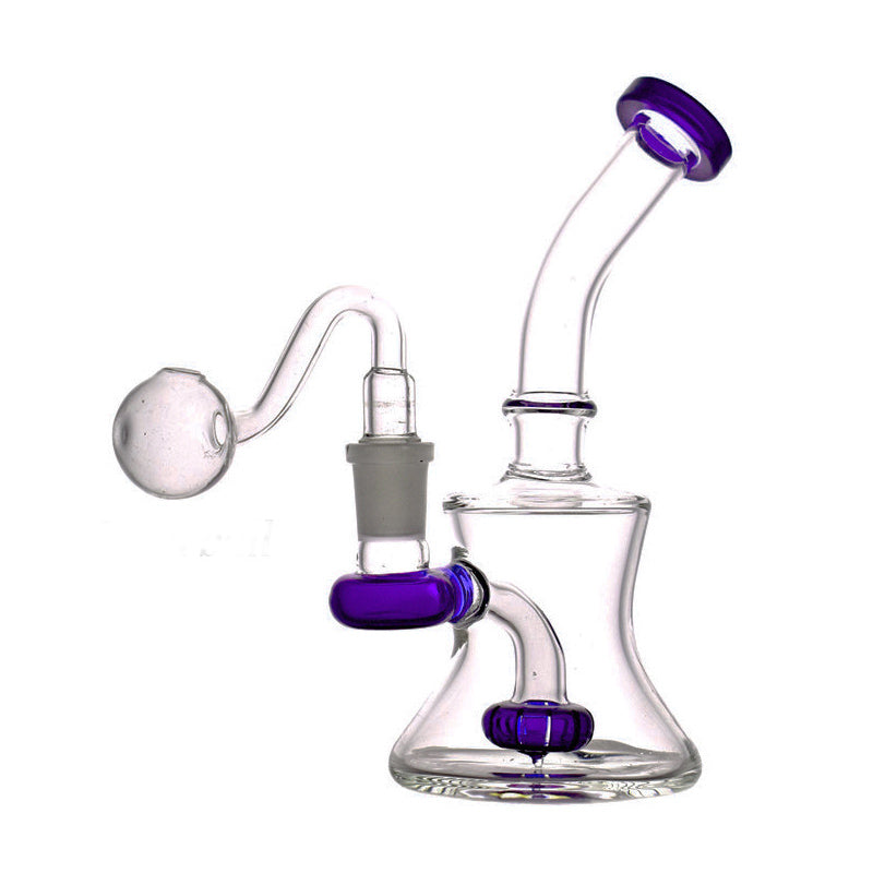 Cheapest Glass Beaker Bongs Smoking Pipe Purple Pink Black Green Blue matrix toro 14mm Female Heady Recycler Dab Rigs with Free Oil Bowls