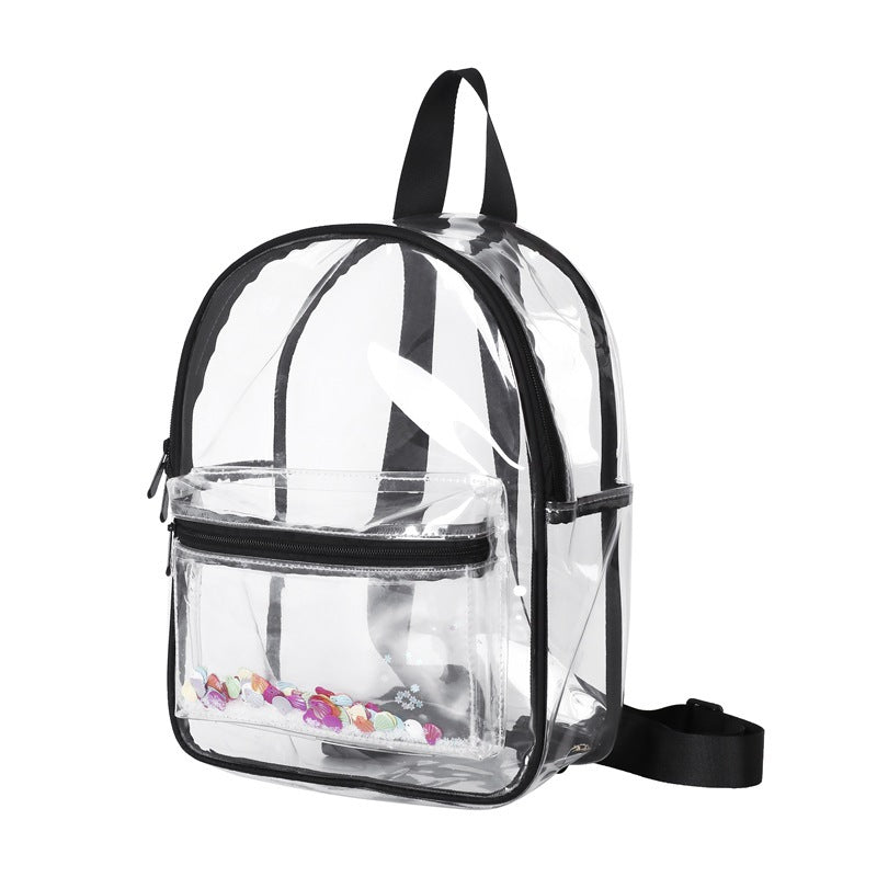 Luxury Designer Bags PVC Mini Backpack Stadium Approved Clear Transparent Backpacks See Through Bag Waterproof Transparent Pack Size 2