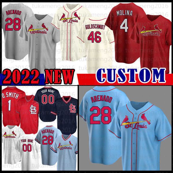28 Nolan Arenado 4 Yadier St. Louis&#039;&#039;Baseball Jersey Cardinals&#039;&#039;Mens Paul Goldschmidt Women Ozzie Smith Dylan Carlson Ha