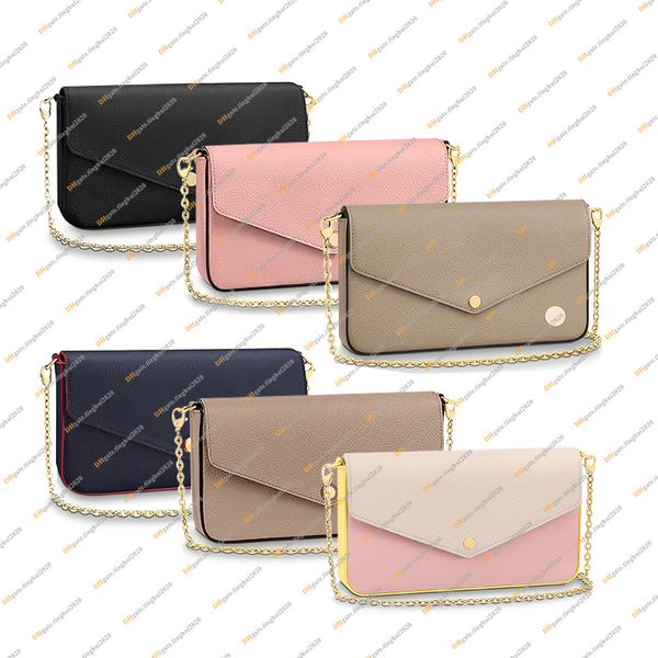 Ladies Fashion Casual Designe Luxury Crossbody Shoulder Bags Chain Bag Top Mirror Quality M64064 M64099 M80482 M69977 M81359 Handbag Wallet
