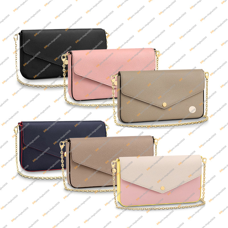 Ladies Fashion Casual Designe Luxury Crossbody Shoulder Bags Chain Bag Top Mirror Quality M64064 M64099 M80482 M69977 M81359 Handbag Wallet Coin Pur