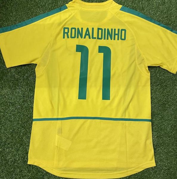 1998 2002 2006 BRaSiLs RETRO SOCCER JERSEYS VINTAGE CLASSIC ROMARIO RONALDINHO RIVALDO R.CARLOS shirts Quality kits men Maillots de football