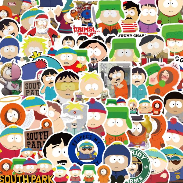 50Pcs South Park cartoon figure stickers Graffiti Kids Toy Skateboard Phone Laptop Lage Sticker Decals