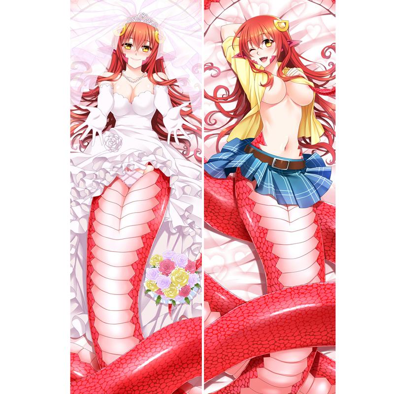Pillow Case Anime Miia Monster Musume No Iru Nichijou Dakimakura Hugging Body Props Double-sided Print Pillowcase Bedding DÃ©cor