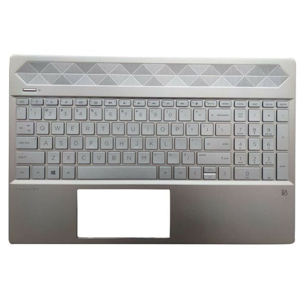 New Original Laptop Housings Top Cover Upper Case For HP Pavilion 15-CS 15CS Palmrest With Backlit Keyboard Sliver L24752-001