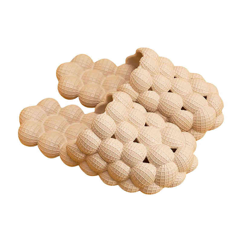 2022 Men Summer Slippers Non-slip Women Bubble Sandals Platform Massage Slippers for Man Beach Flip Flops Home Bathroom Slides Shoes With Box