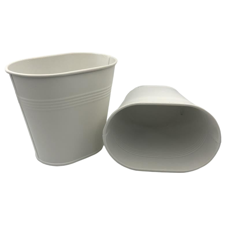 D12XH11CM White Vase Home Decor Table centrepieces Metal Crafts Wedding Flower Ornament DIY