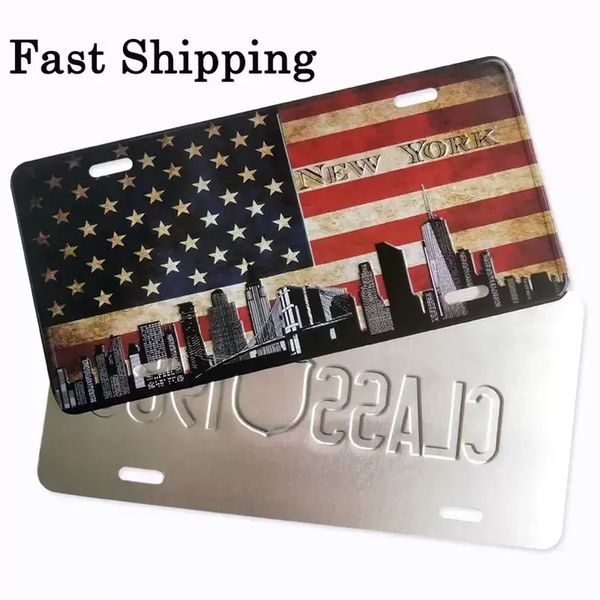 White Sublimation License Plate Decor Blanks Metal Aluminum Automotive Plates Heat Thermal Transfer Sheet DIY Picture Tag Board 3 Sizes sxa2