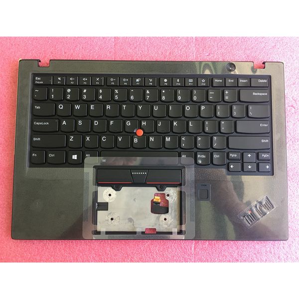 New Original Laptop Housings for Lenovo ThinkPad X1 Carbon 6 Gen 6th 20KH 20KG Palmrest Upper Case W-FP Keyboard AM16R000300