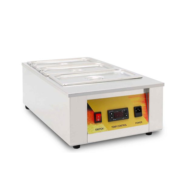 Dining Kitchen Stainless Steel Three Tanks Chocolate heating Melting Machine
