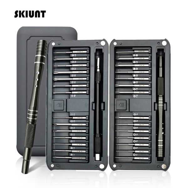 SKIUNT Precision Screwdriver Set Torx Hex Bits Alloy Screw Handle Repair Hand Tools For Laptop Electronics 220428