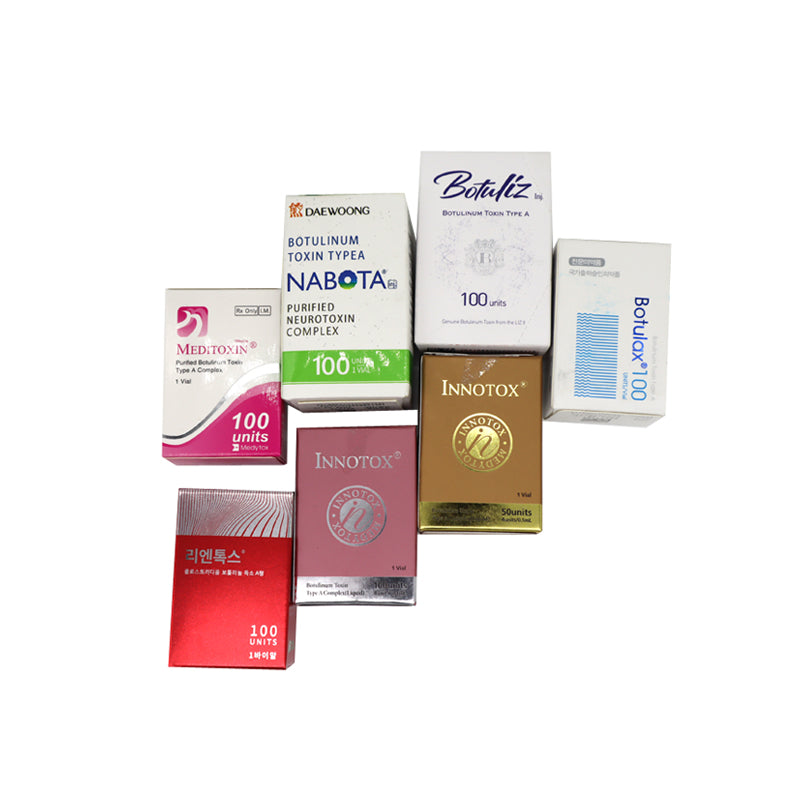Beauty Items 100u Botulax Nabotas Hutoxs ReNtox Innotox Meditoxin Wiztoxs Botuliz Toxsta 50iu 100iu 150iu 200iu neuronoxs