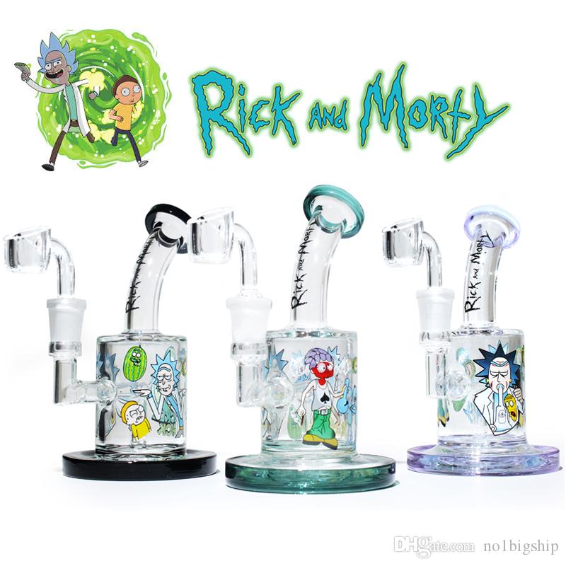 6&#039;&#039; Glass Bong Hookahs Oil Dab Rig 5MM Thickness Banger Nail Bongs Female Joint 14.5MM Bubbler