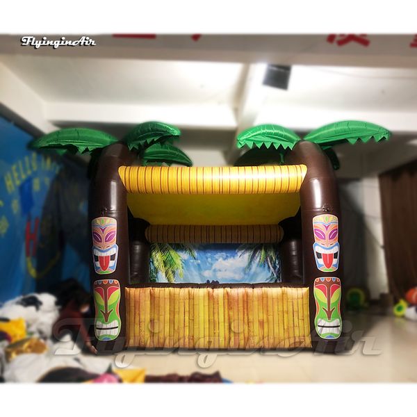 wholesale Customized Advertising Tent Inflatable Kiosk Portable Tiki Bar Booth For Outdoor Promotion Event 12126