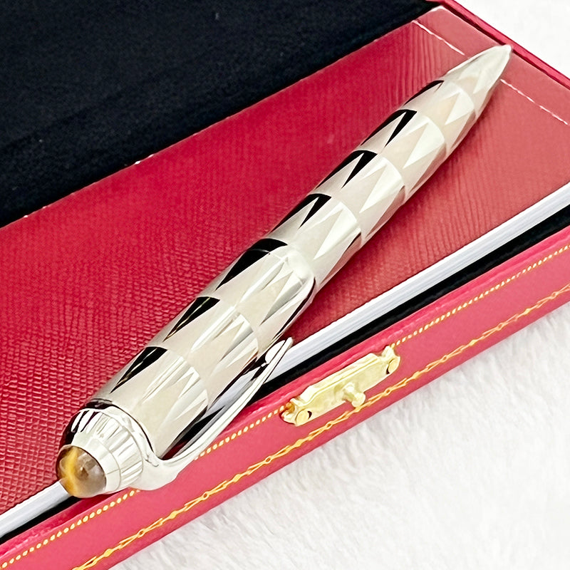 LGP Luxury Ballpoint Pens Metallic Bamboo Leaf Grain Carving Big Size Writing Supplies With Red Box Options