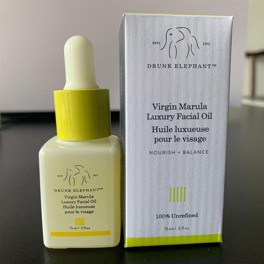 Drunk Elephant Virgin Marula Luxury Facial Oil - Vegan Anti-Aging Skin Care Face Moisturizer - 15 Milliliters287A
