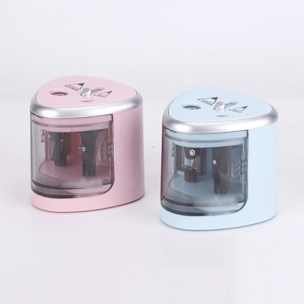 Electric Pencil Sharpener Creative Student Automatic Pencils Sharpeners is Light Time-saving Battery Type WH0278