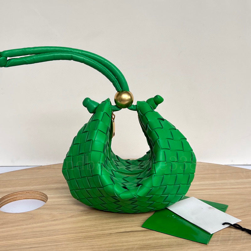 Knitting Turn Designer Luxury Bags Sheepskin Luxurious Lady Women Fashion New style Original Leather Handbags Card Holder Toiletry Pouch Wholesale P