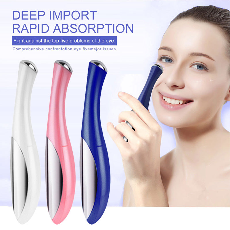 Mini Eye Massage Device Pen For eye Beauty Electric Eye Massager Facials Vibration Thin Face Magic Stick Anti Bag Pouch & Wrinkle