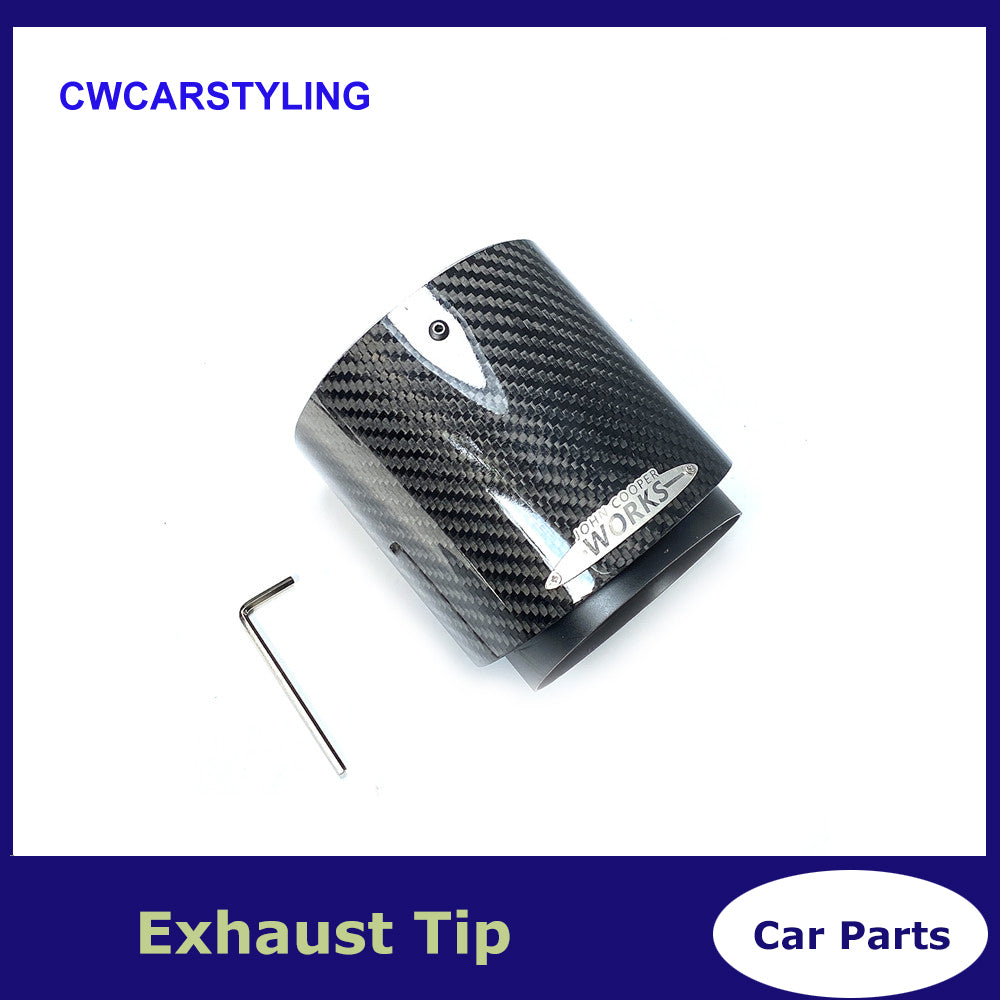 1 Pcs Top Quality Carbon Exhaust Muffler Tips For MINI Cooper S R55 R56 R57 R58 R59 R60 R61 F54 F56 F57 F60 JCW Muffler Pipes