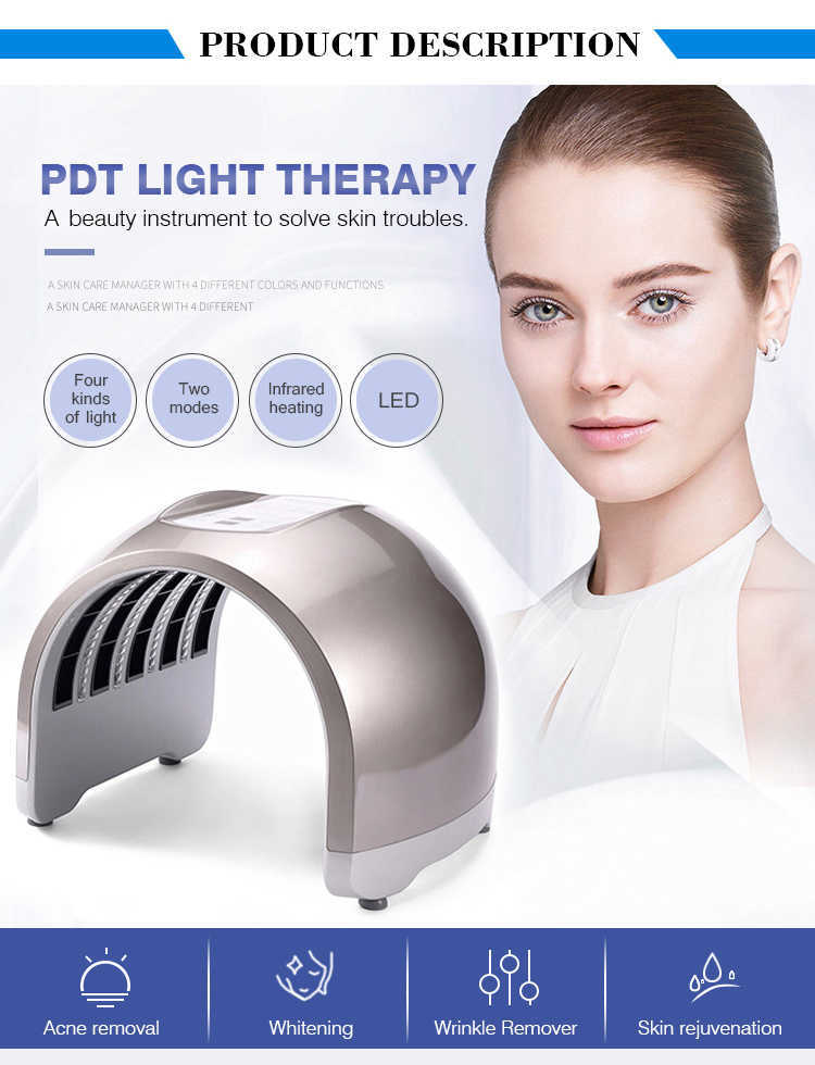 Newest Professional Photon skin rejuvenation LED skin care face whitening facial SPA light therapy beauty machine 4 colors light beauty