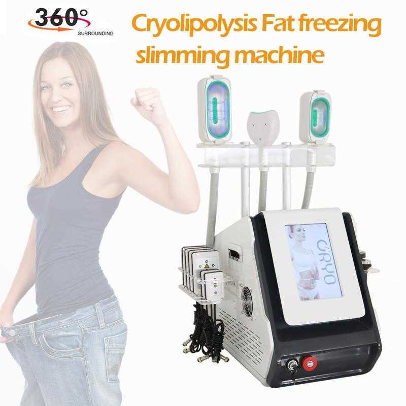 Professional 7 IN 1 Cryo lipolysis Slimming Machine Cold and Hot Cryo Laser 40k Cavitation Body Slimming Face RF Beauty Equipment