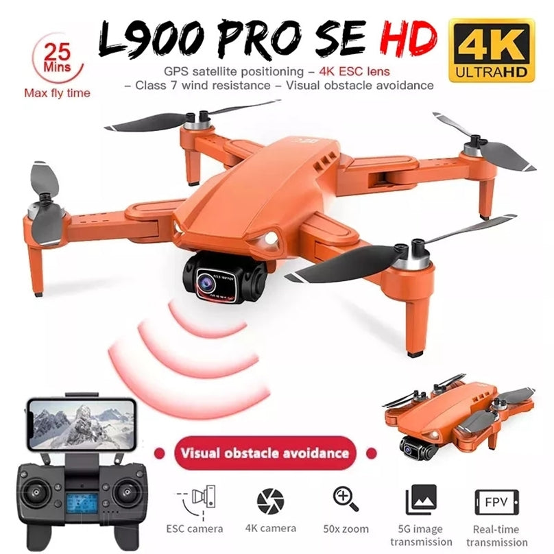 L900 Pro SE HD Drone GPS 4K Professional Camera 5G FPV Visual Obstacle Avoidance Brushless Motor Quadcopter Drones Toys 220629
