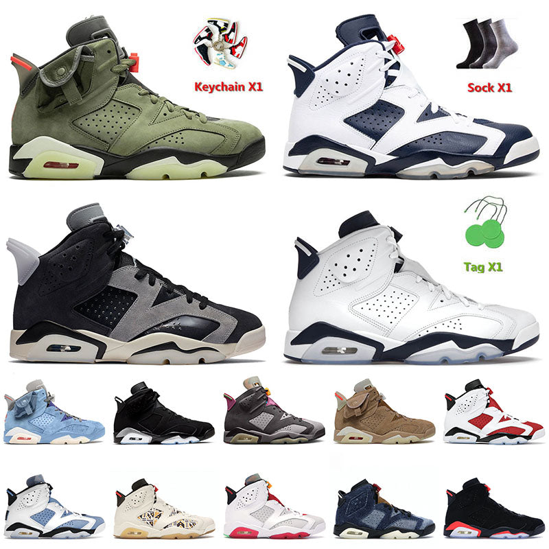 OG Jumpman 6 6s VI Mens Basketball Shoes for Men Women Cactus Jack Hare Black Infrared Bordeaux Gold Hoops Tour Yellow Sneakers Trainers 36-47