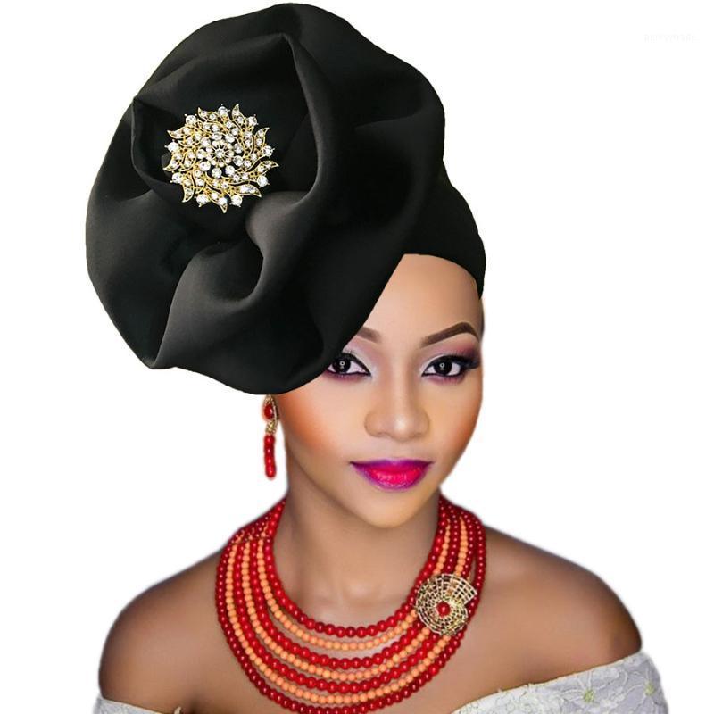 Ethnic Clothing African Headtie Hat Party Auto Gele Nigeria Turban Headband Already Tied Head Wraps CapEthnic