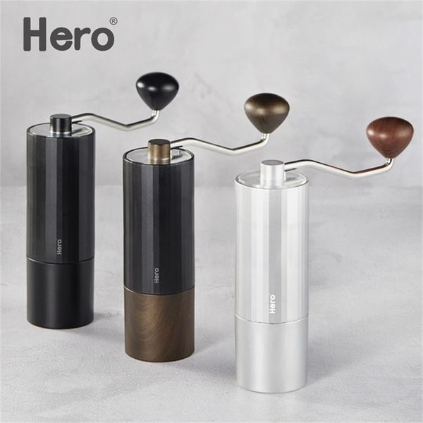 High Quality Manual Coffee Grinder Grinding Machine Burr Mill Mini Bean Milling Portable Kitchen Tools 220509