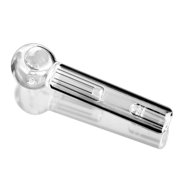 Pyrex Pipe Spoon Smoking Pipes Handle Glass Pipe oil dab rigs Bubbler Hybrid Spill Proof