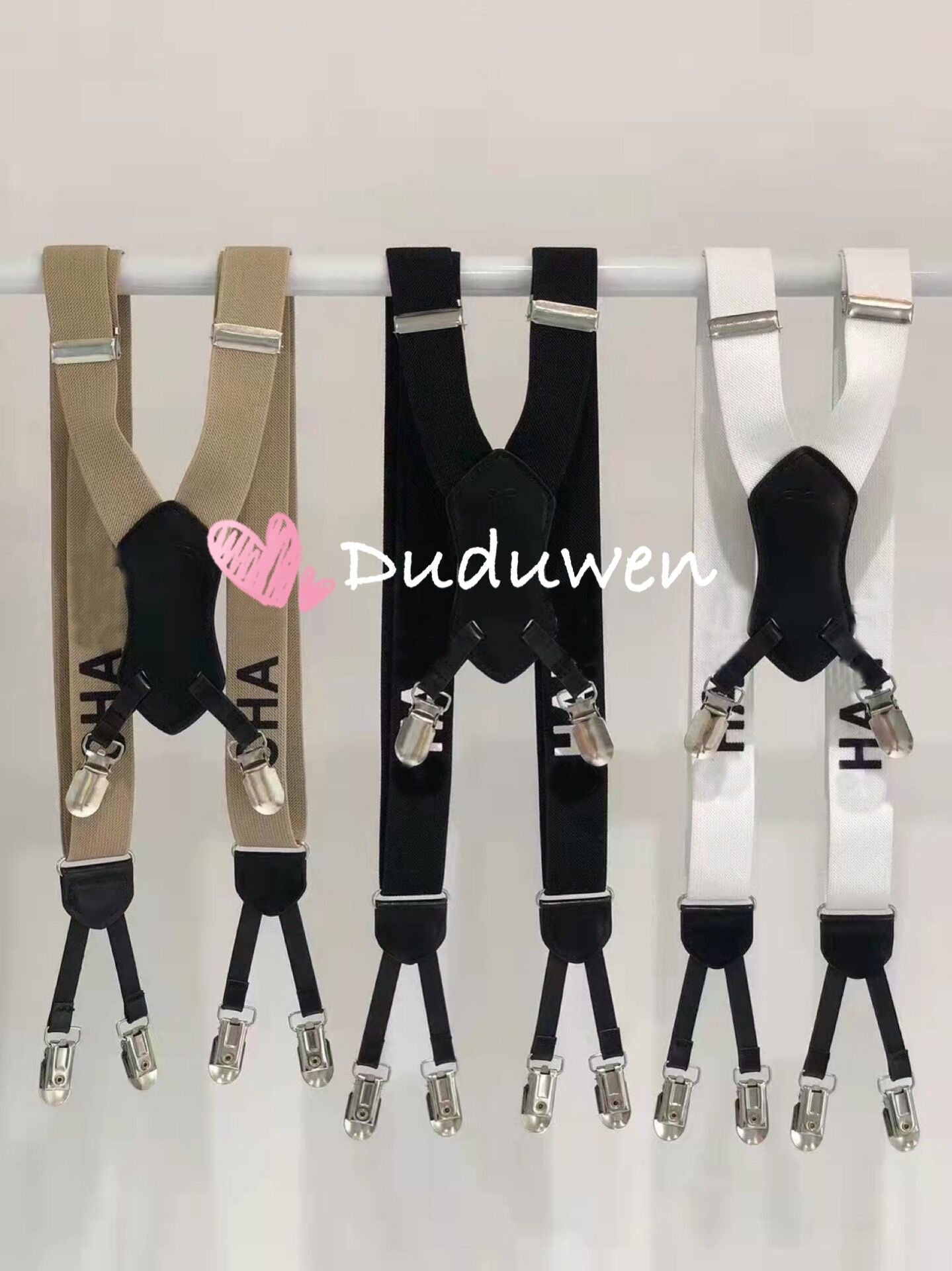 party gift letter suspenders trend party-outfit street fashion festive gift