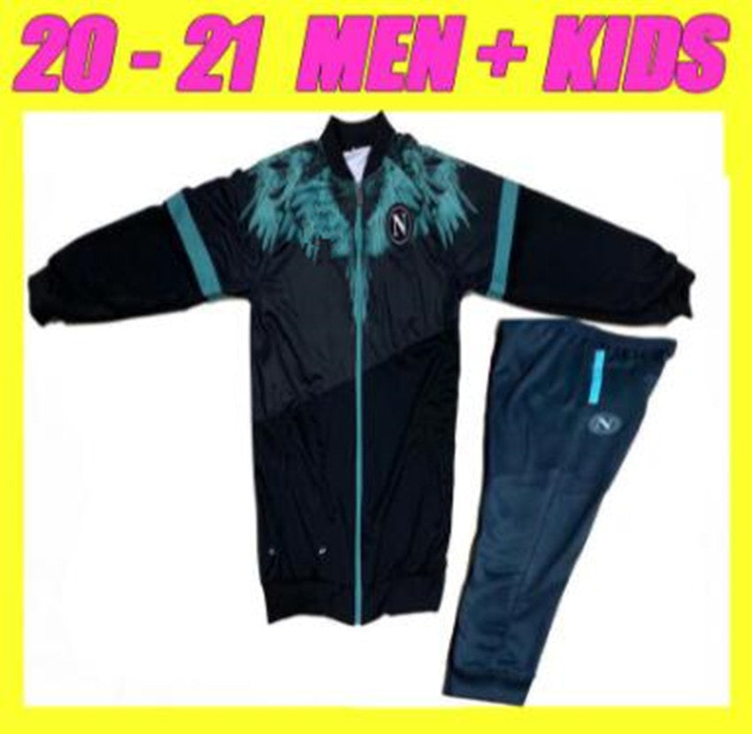 men kids kit 2021 Napoli trackSuit jacket hoodie soccer jersey 20-21 SSC Naples long zipper ZIELINSKI INSIGNE MERTENS PLAYER ROG football shirts