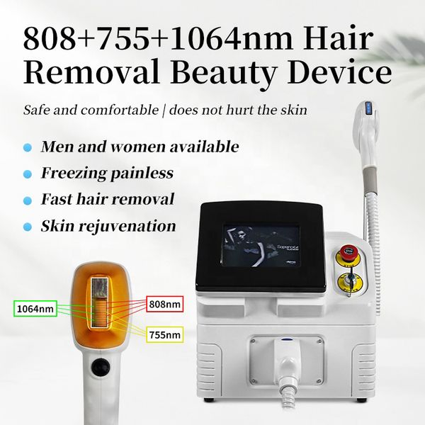 Professional Laser Machine Germany Bars 3 Wavelength 755 808 1064 Diode Laser laser Diodo 808nm hair Removal 755nm Alexandrite Lasers