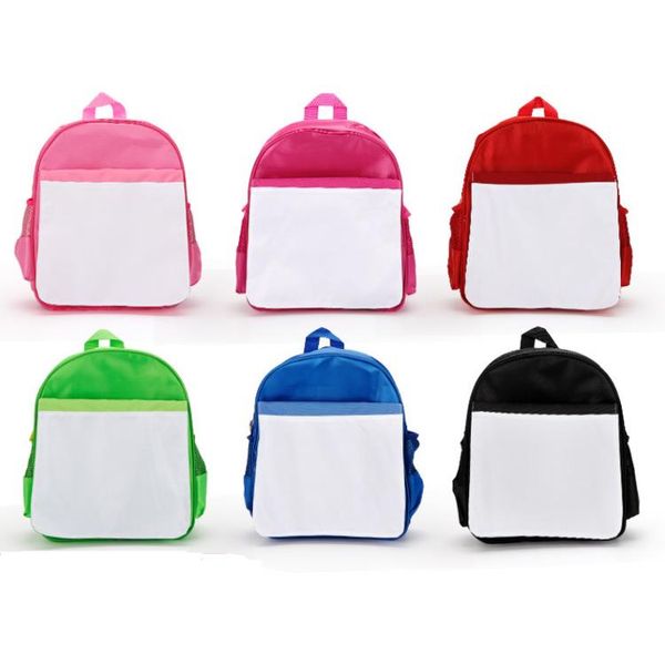 Sublimation Blanks Schoolbag School Supplies Children Kids Backpacks Kindergarten Polyester DIY Book Bag SN4554