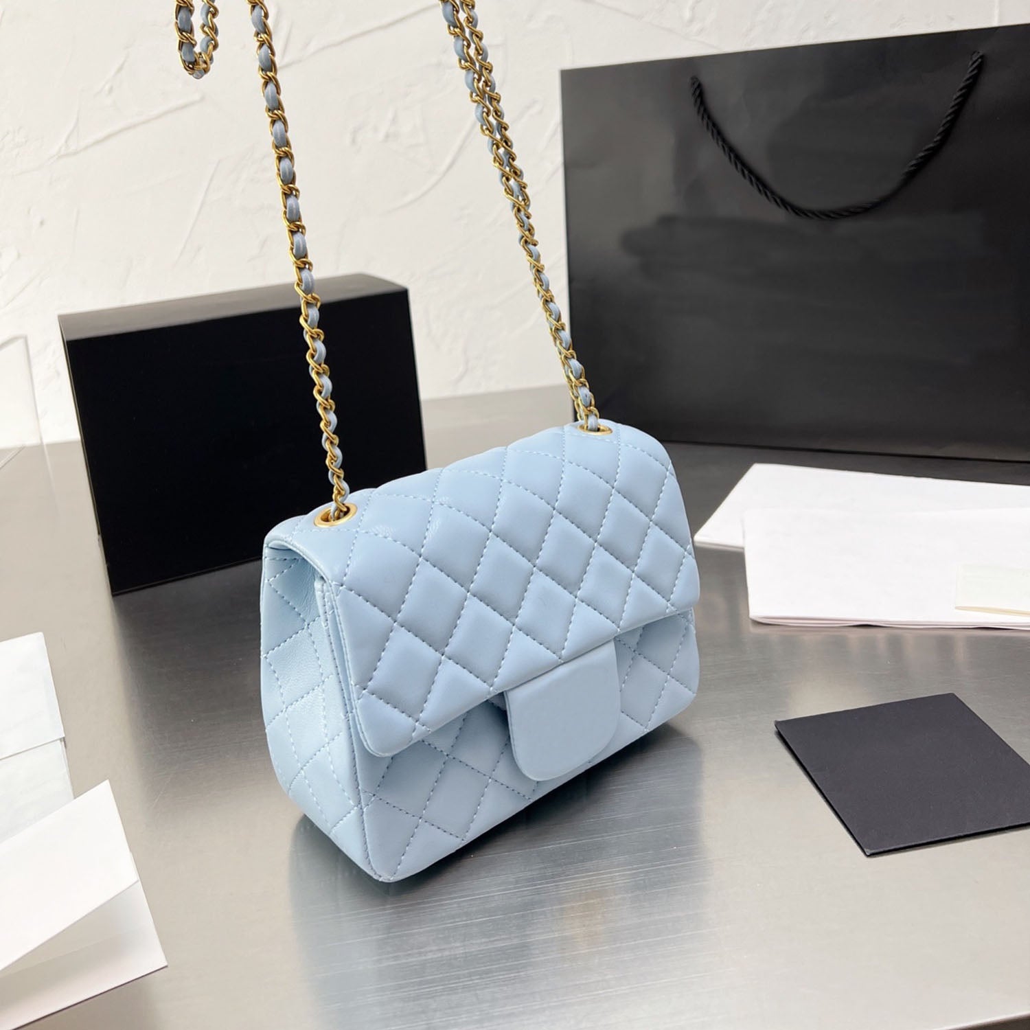 9-color Messenger Bag Luxury Small Square Bag1 High-quality Sheepskin Grain Precision Stitching Is Gorgeous and Noble New Summer XB50022