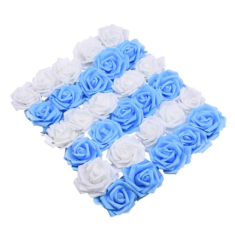 Decorative Flowers & Wreaths 20pc 6cm Foam Rose Artificial Head For Wedding Decoration Home Garden Xmas Ornament DIY Wreath Scrapbooking Cra