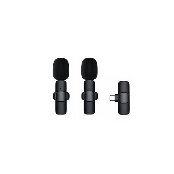 Wireless Lavalier Microphone Studio Gaming for iPhone Type-C PC Computer Lapel Clip Professional Live Broadcast Portable Mini Mic Smart Vide