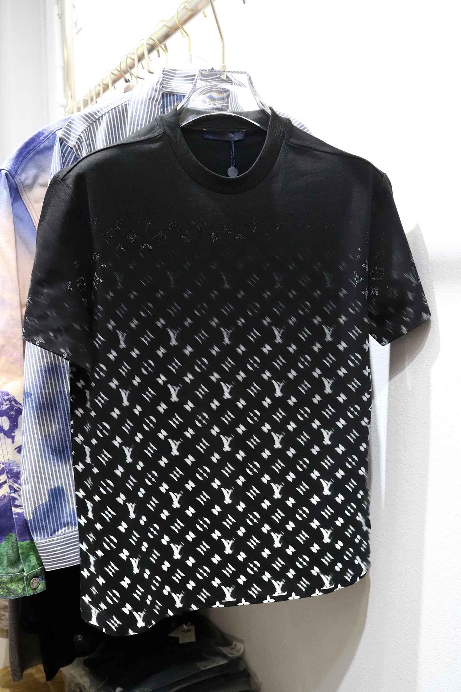 tshirt Oblique print Tees short sleeve Top Sell High quality pure cotton trend hoodie Fashion Men Tshirts Clothing Embroidered letters graphic t shi