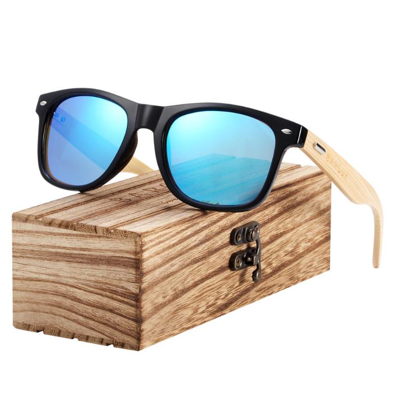 Sunglasses BARCUR Pink Wood Bamboo Sun Glasses Women Fashion Mirror Eyewear Man Brand Designer