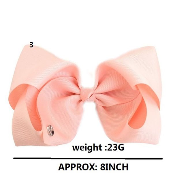 30Pcs Girls Toddler Infants 8 Inch Bows Solid Color Hair Clips Grosgrain Ribbon Kids Teens Children Large Bow Alligator Barrettes hair Acces