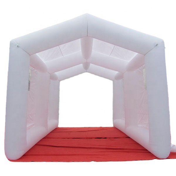 Company Promotional White Inflatable Car Wash Tent Packing Garage Advertising Party Tent With Windows For Outdoor Events