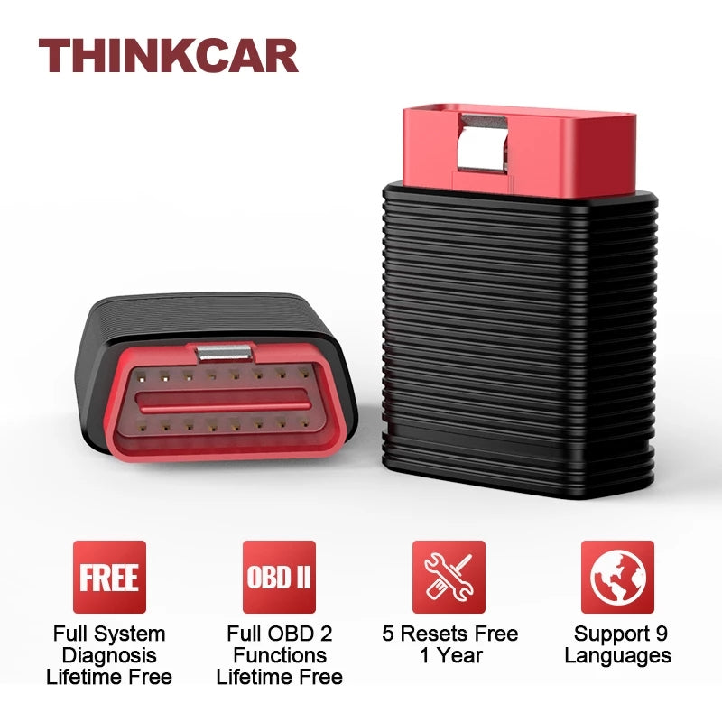 THINKCAR PRO Obd2 Scanner Automotive Diagnostic Tool OIL-Throttle -Injector-IMMO-SAS 5 Resets Free for All Cars Auto VIN