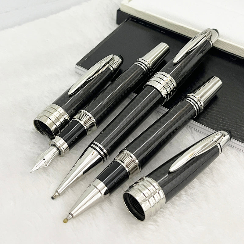 LGP Pens Limited Edition John F. Kennedy Carbon Fiber Rollerball Ballpoint Fountain Pen Writing Smooth With JFK Serial Number