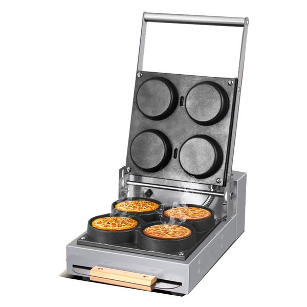 220V Electric Pizza Maker Commercial Mini Pizza Baking Pan Muffin Waffle Machine Pastry Cooking Equipment
