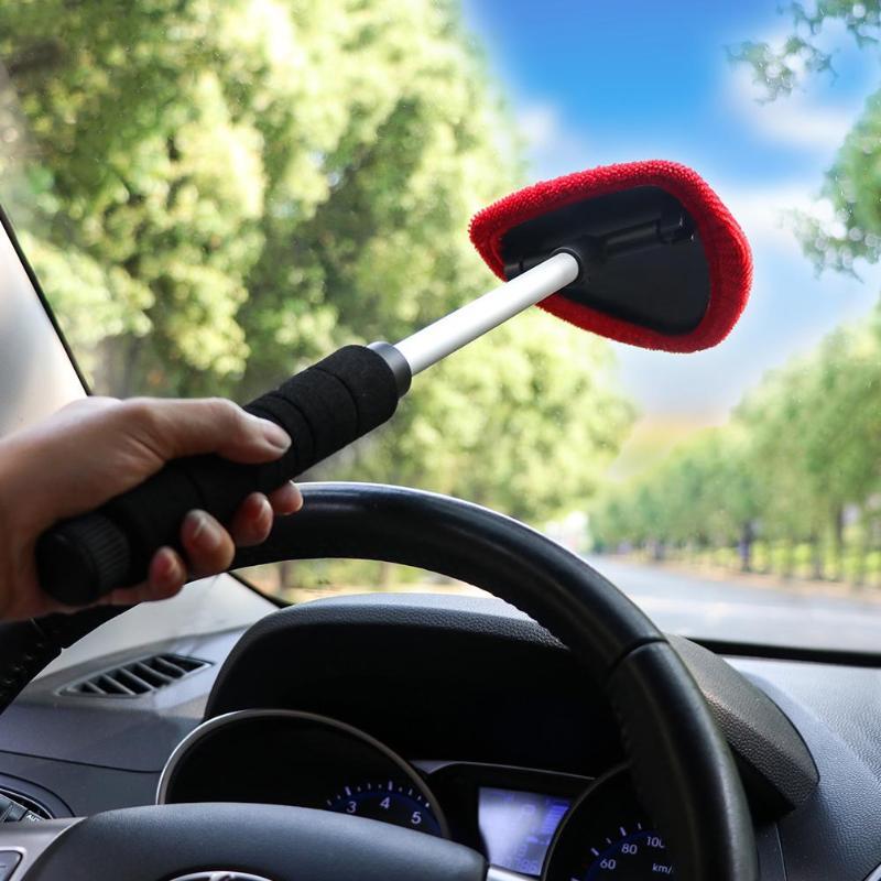 Car Sponge Windshield Cleaner Brush Wiper Handle Auto Window Glass Washer Soft Towel Care Cleaning Tools SpongeCar