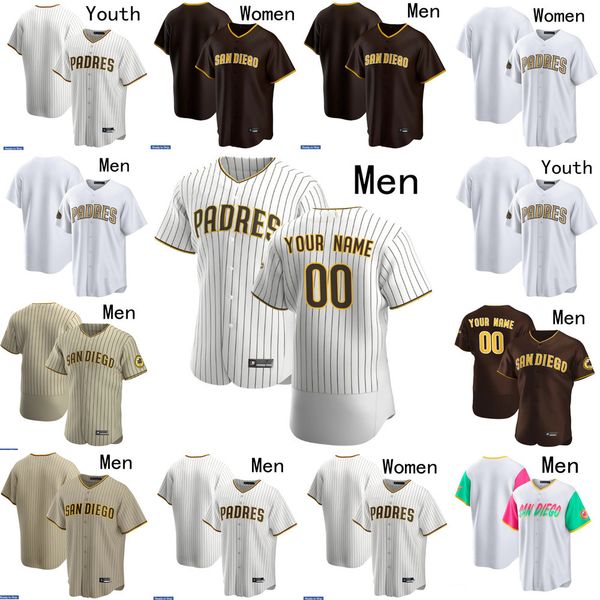 2022 All-Star San 13 Manny Machado 9 Jake Cronenworth 30 Eric Hosmer 10 Jurickson Profar 2 Trent Grisham 7 Ha-Seong Kim Baseball Jersey Dieg