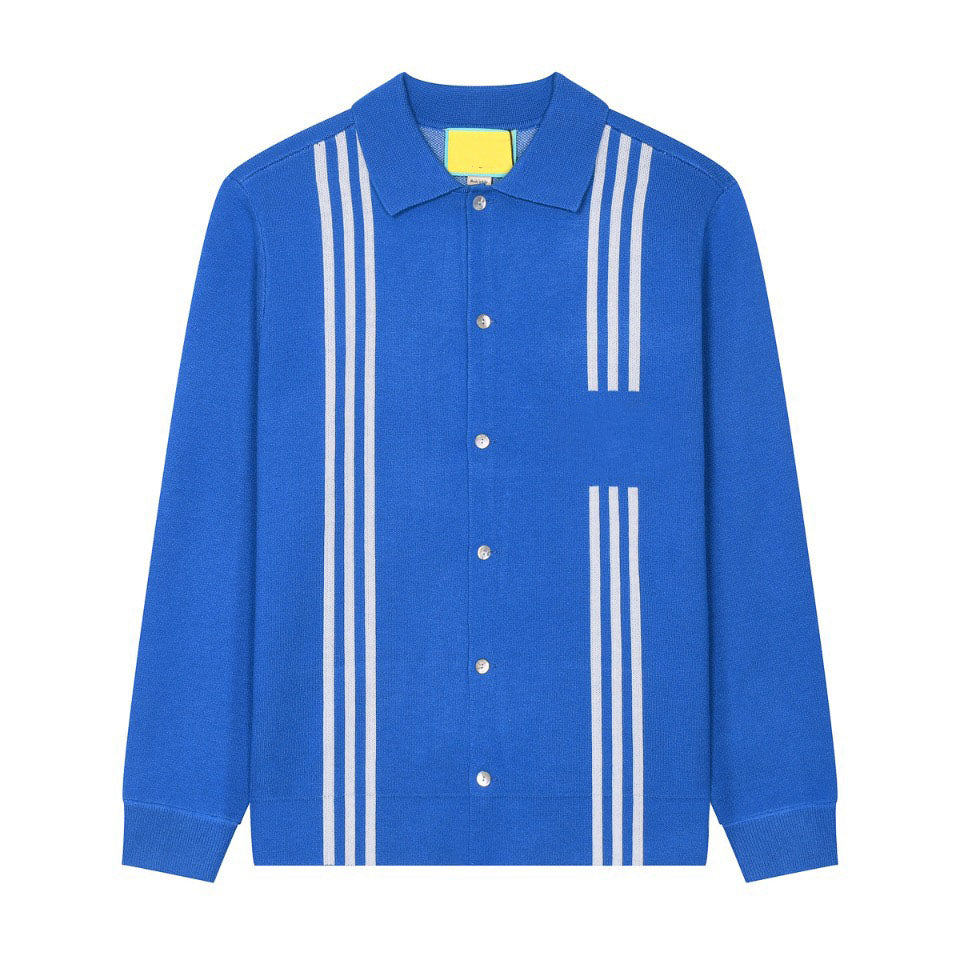 New AOP jacquard letter knitted sweater in autumn - winter 2022acquard knitting machine e Custom jnlarged detail crew neck cotton cefw3wS